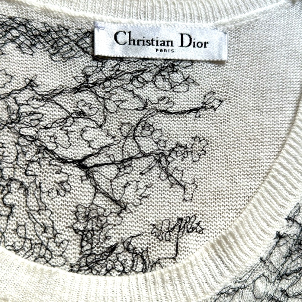 DIOR “Riviera” Collection Cashmere embroidered tank top (Please read note) - Picture 4 of 7